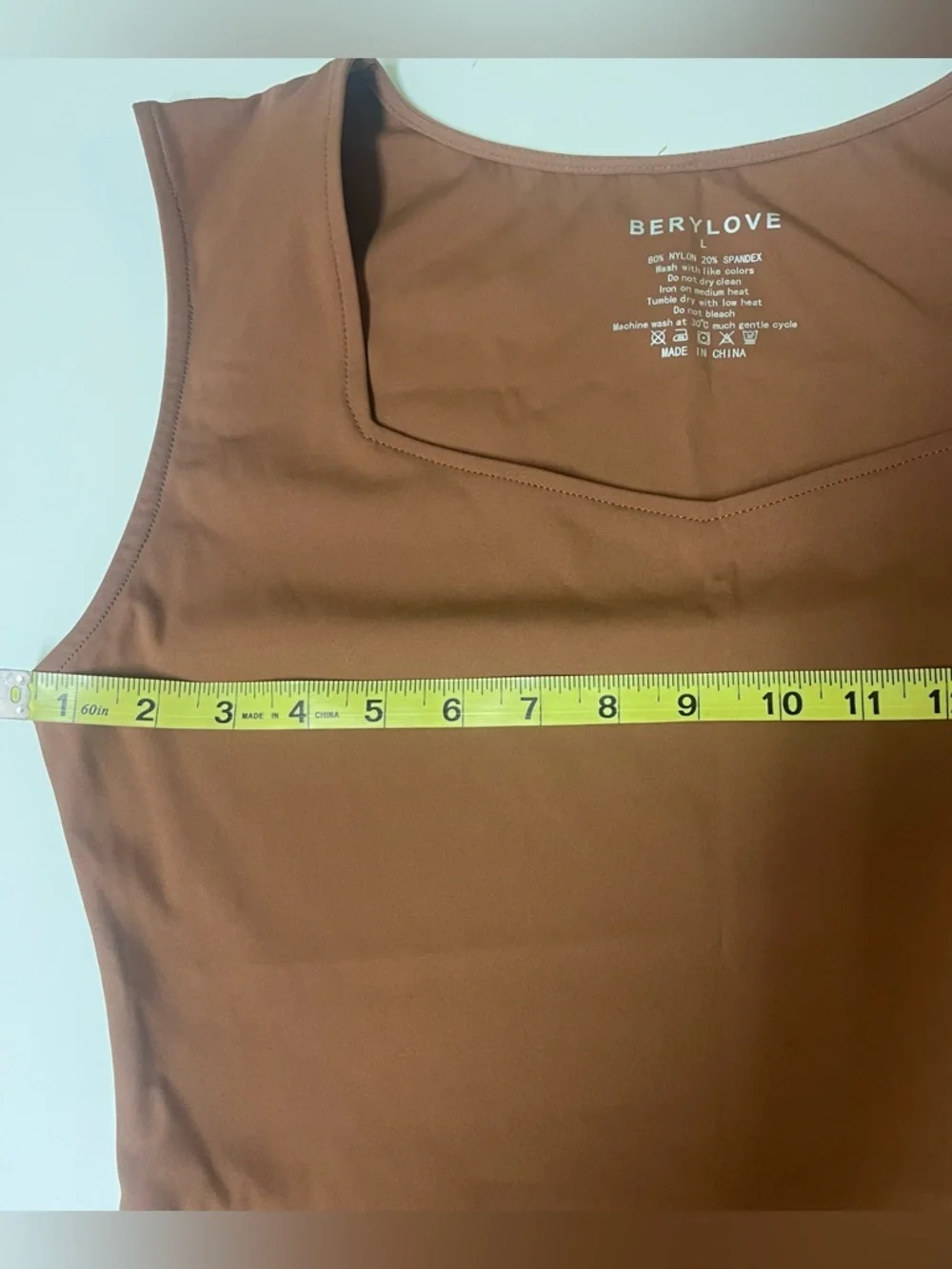 BeryLove A-Line Dress Brown Sleeveless Mini Dress Athletic Material Large NWT - Picture 8 of 13